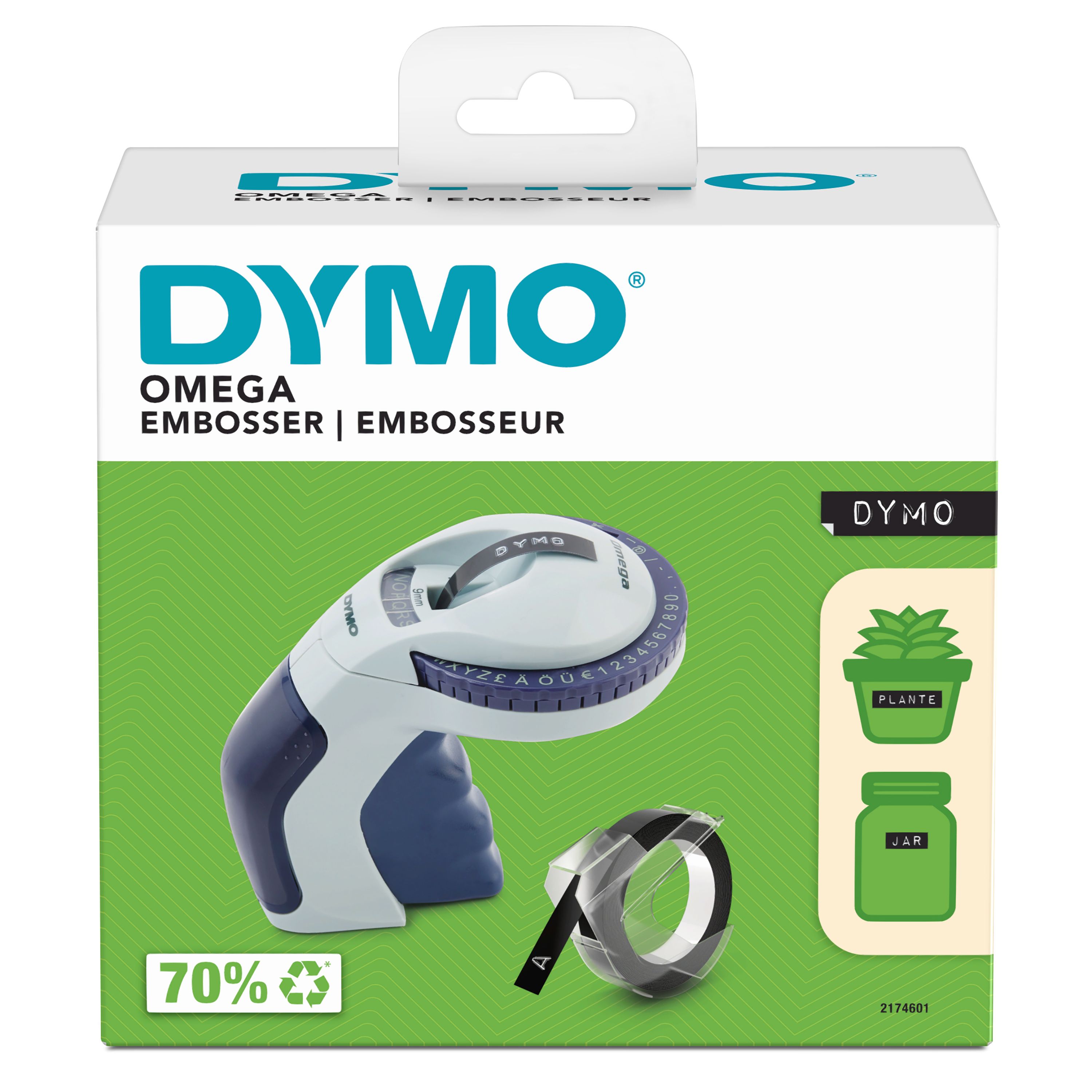 DYMO Omega Embosser Label Printer - Blue