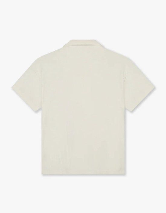 Croyez - Heren overhemd, Off White, Maat S, Korte mouw, Polyester