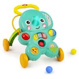 Bright Starts Stroll 'n Roll 2-in-1 Elephant Ball Walker with Lights and Music