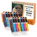 Canon 12x 571XL Cartouches d'encre pour Canon CLI-571XL (4x Bleu, 4x Magenta, 4x Jaune)