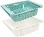 joeji's Kitchen Lot Koelkast Opbergdoos (x 2) | Keukenopslag & intrekbare koelkast in 2 kleuren (blauw en wit)
