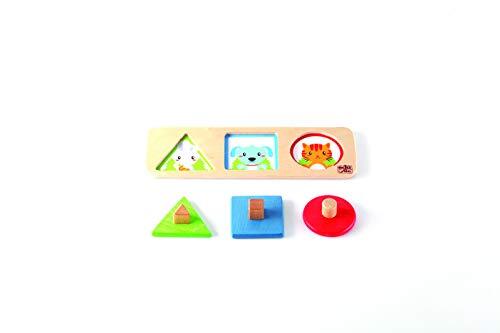 BSM Edufun BSM Edufun- Puzzel voor inbouw, hout Montessori – vormen en dieren EF 10576.