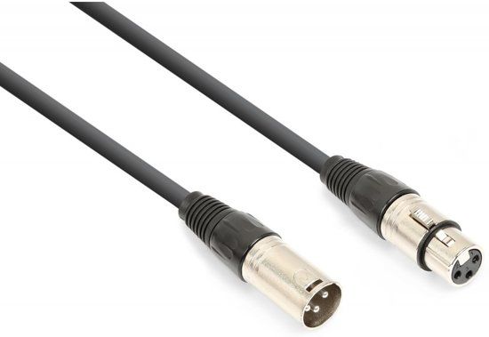 Vonyx DMX kabel 3-pin XLR m/v 110 Ohm - 1.5 meter