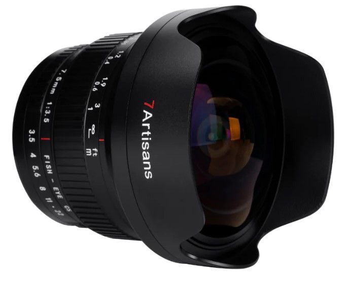 7Artisans 7.5mm f/3.5 Ultra-Wide Angle Lens for Canon EF - Black