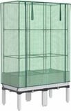 vidaXL Jardinière surélevée avec cache-pot 80x40x140 cm aspect rotin