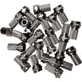 BKL Electronic F-stekkerset Kabeldiameter: 7 mm Metaal