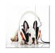 Homemania Hondenafbeelding, 3-delig, dieren, woonkamer, kinderkamer, meerkleurig, 69 x 3 x 50 cm, HM203PKNV-24, polyester, hout