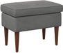 vidaXL Voetenbank Donkergrijs Fluweel 55 x 35 x 41 cm