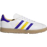 adidas Originals Gazelle chaussures de golf, Blanc/Bleu marine/Jaune