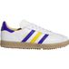 adidas Originals Gazelle chaussures de golf, Blanc/Bleu marine/Jaune