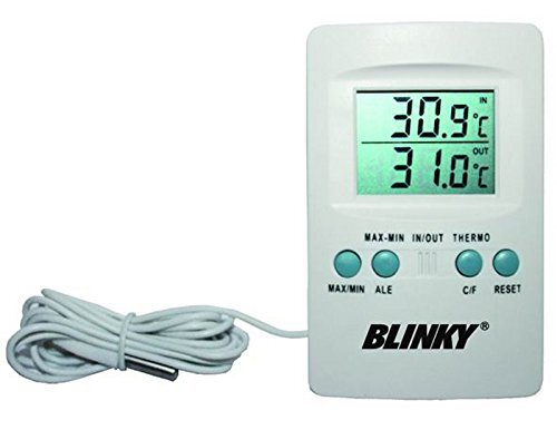 Blinky 95885. – 10 digitale thermometer, binnen/buiten.