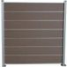 Woodo Casablanca Kit XXL Composite Clôture / Brise-vue Brun 1860mm x 20mm x 1800mm