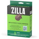 Zilla Reptiel Terrarium Filter Vervanging Cartridges, Groot, 3-Pack