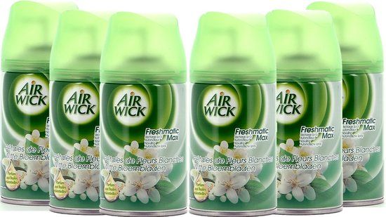 Air Wick Freshmatic Automatische Spray Luchtverfrisser - Jasmijn en Witte Bloemen - Navulling 6 x 250ml