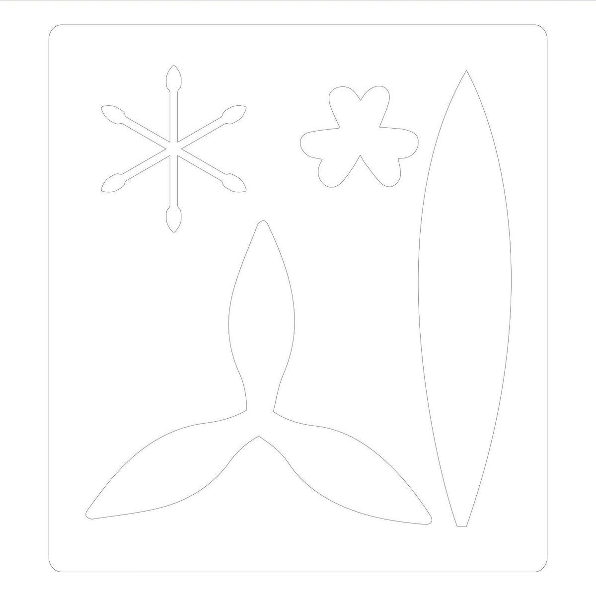 Sizzix Bigz 664501 Stanssjabloon voor sneeuwboren van Jennifer Ogborn Scrapbooking, meerkleurig, eenheidsmaat