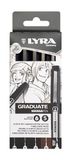 LYRA Graduate MANGAPEN (Fineliner Pen) 5 stuks