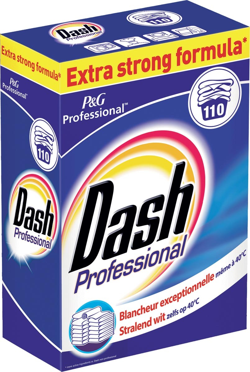 Dash waspoeder Pro Regular voor witte was 110 wasbeurten