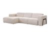 Vente-unique Canapé d'angle gauche en tissu chiné - Beige TEJAMI