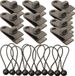 BeltAvenue Holding B.V. zeilklem-10PCS Tarp Clips Heavy duty Lock met 10PCS- Aluminium Karabijnhaak Clip Heavy Duty Lock voor Luifel Camping