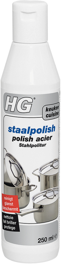 HG Staalpolish - 250ml - Reiniging voor Roestvrijstaal