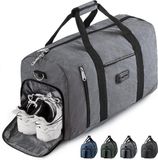 Unyqoos® Sac de sport femmes – Sac de fitness et de voyage multifonctionnel, 39 litres (50x26x30 cm), polyester imperméable, compartiment à chaussures, 1 compartiment principal + 6 compartiments intérieurs, bandoulière réglable
