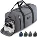 Unyqoos® Sac de sport femmes – Sac de fitness et de voyage multifonctionnel, 39 litres (50x26x30 cm), polyester imperméable, compartiment à chaussures, 1 compartiment principal + 6 compartiments intérieurs, bandoulière réglable