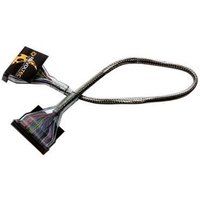 Listan Revoltec - Diskettekabel - 34-PIN IDC (V) naar 34-PIN IDC (V) - 48 cm - rond - zilver, transparant
