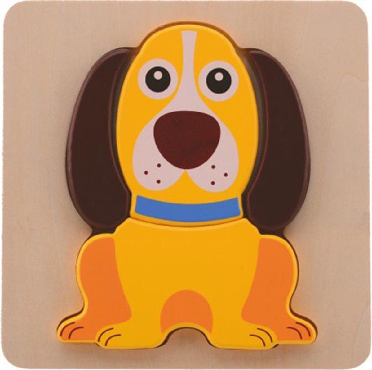 Jouéco Houten Dierenpuzzel - Hond