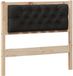 vidaXL Hoofdbord Massief Grenenhout Bruin en Zwart 90 cm