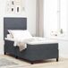 Maison Exclusive - Boxspringbed met matras, **donkergrijs**, 90 x 190 cm, **fluweel**