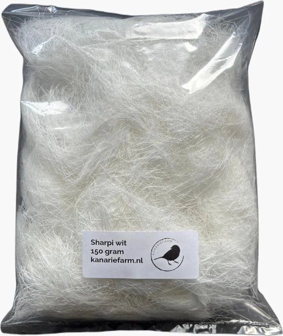 Sharpie Katoenvezels Wit 150 gram - Nestmateriaal voor Vogels