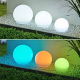 Lindby - Solar Tuinverlichting - RGB - 3 Lichtpunten - Kunststof - Wit - H: 51 cm