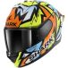 Shark Skwal Cup Replica Uriarte, casque intégral, Mat Noir/Bleu/Jaune/Orange, XL