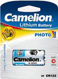 Camelion CR123A - Batterij - Lithium - 3V - 1300 mAh - Zilver