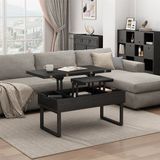 Vicco Lifty Salontafel – 100 x 50 cm met liftfunctie Zwart