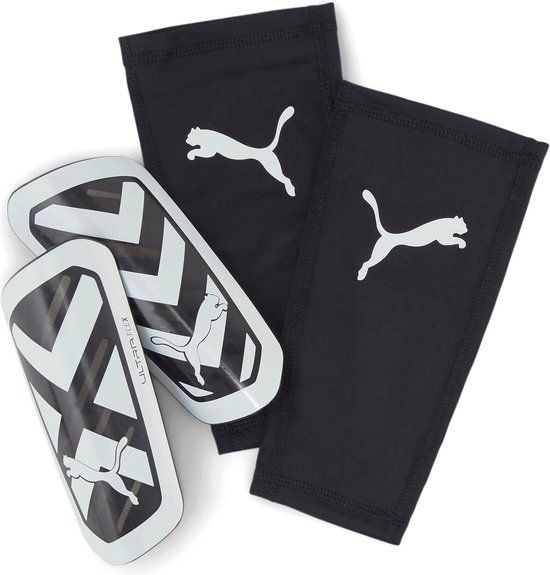 Puma Ultra Flex Sleeve Scheenbeschermer - Zwart / Wit | Maat: L