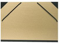 Exacompta Portfolio 32 x 45 cm - Zwart Met elastische banden. A3 Bruin/Naturel