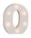 Out of the Blue 57/6088 - Verlichte houten letter "O" - 16 cm - Werkt op batterijen