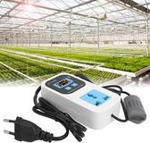 oCreon Vochtigheid Controller Luchtbevochtiger Ontvochtiger Schakelaar Socket 0% -99% RH 110-220 V voor Woningen Opslag Magazijnen Kassen(EU-STEKKER)