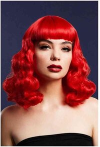 Fever London Bettie Short Fringe Pruik - Rood
