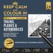 KEEP CALM AND COLOUR IN Monochrome Colouring Collection - Book 28. Trains, Planes And Automobiles: One Pen Zen : Zero Stress