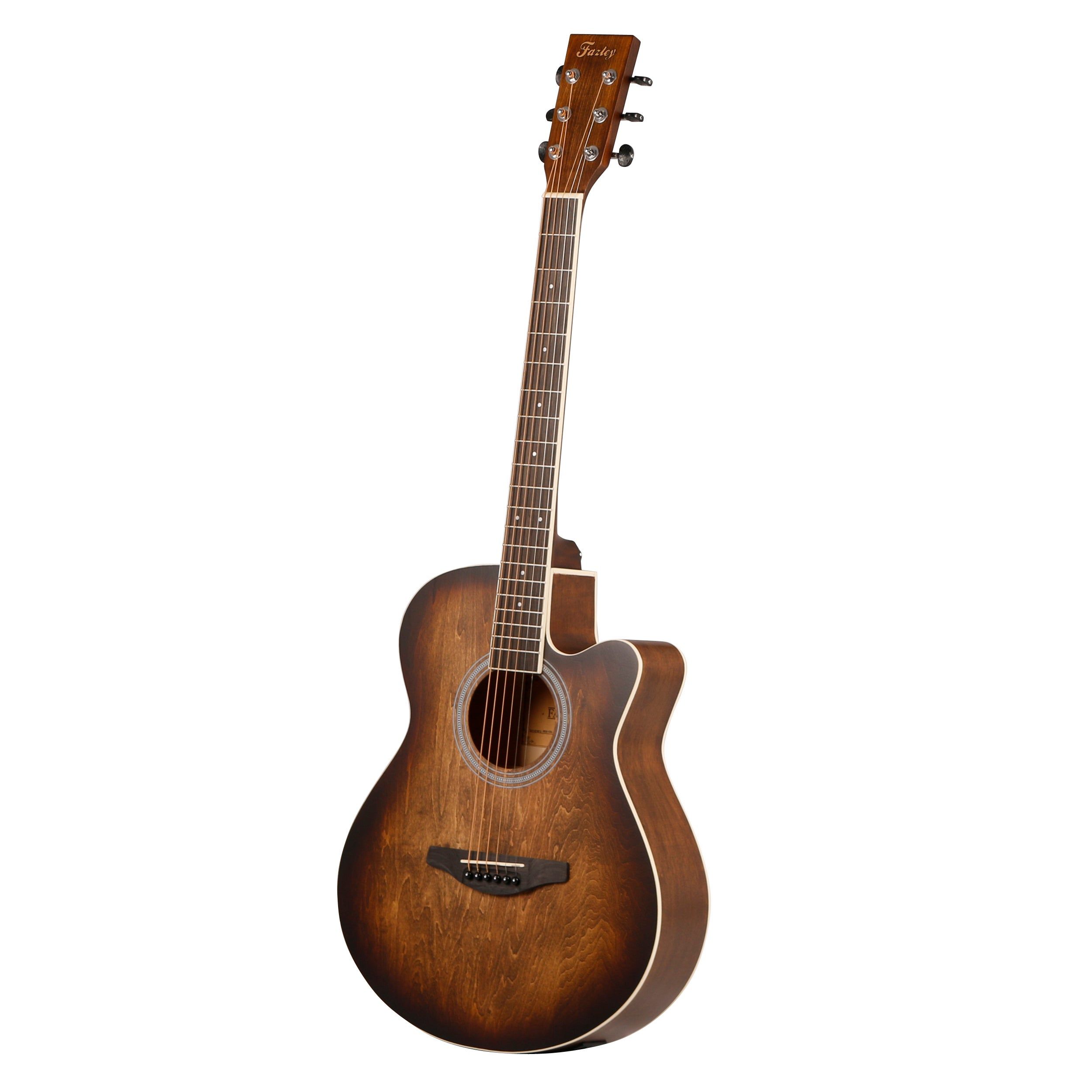 Fazley W55-COL-BR-EQ ColourTune Electro-Acoustic Western Guitar Brown
