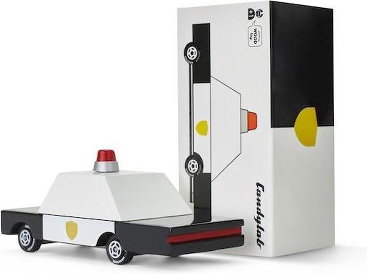 Candylab Toys Candycars - Houten Design Speelgoedauto - Politie