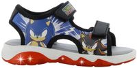 Leomil Sonic - Sandalen voor jongens - Sonic en Shadow Lichtgevende schoenen voor kinderen - Zomerschoenen van 2 tot 8 jaar - Maat 26 - Zwart