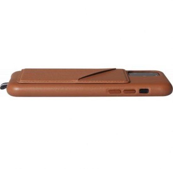 Artefakt Paris Hoesje geschikt voor iPhone 11 Pro - Elysée Leer met Afneembare Magnetische Kaarthouder, Bruin