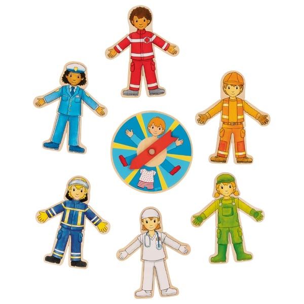 Goki Puzzle Careers - 56784 - 3+ jaar - Unisex