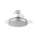 Eden pulse Plafondventilator, zilver, 72 W, 6120 lm, lichtkleur naar keuze, 32/47 x 50/110 cm