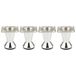 cyclingcolors 4 x meubelpoten, hoogte 80 mm, van metaal met verstelling, 7 mm, universeel, voor bank, kast, keuken, badkamer, glanzend chroom