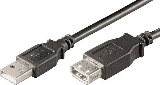 Ewent EC1011 USB-kabel 1 m USB A Zwart