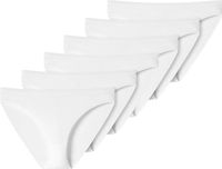 Uncover by Schiesser Schiesser Uncover Slip Set van 6 Dames Wit Effen Katoen Elastaan M